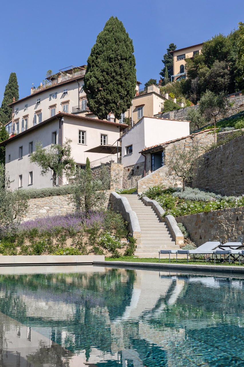 Florence, Tuscany, Italian villa Pool side
