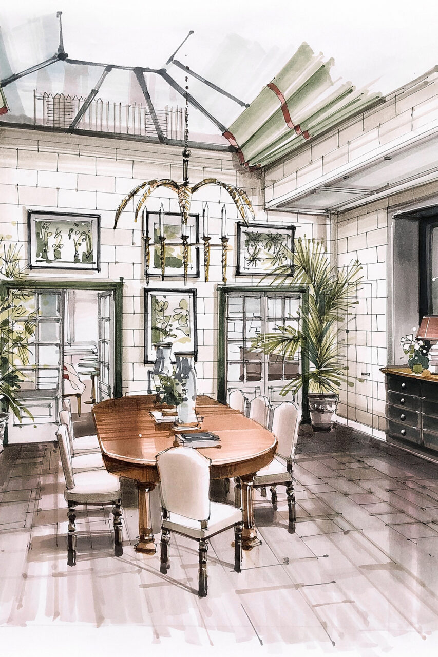 Luigi-Fragola-sketch-the place 1 Luig-Fragola-interior design Sketch